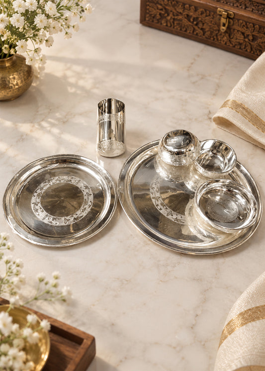 Classic Silver Serving Set for Festive Dining