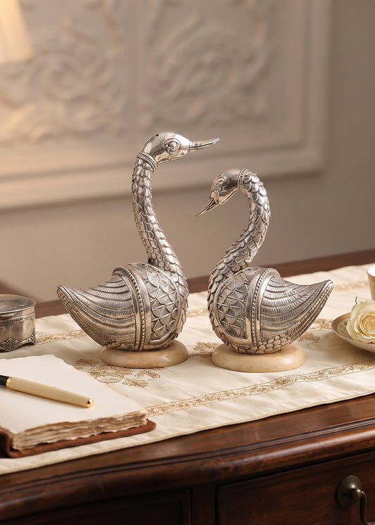 Pure Silver Swan Statue