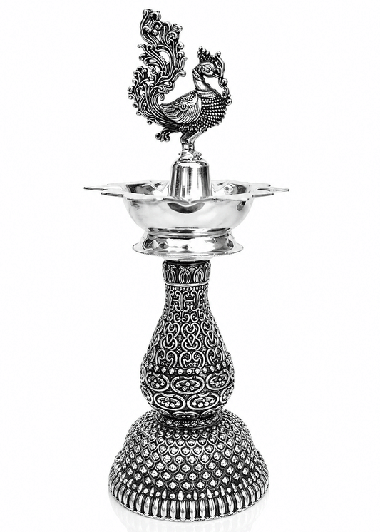 Traditional Brass Deepak Stand Pair