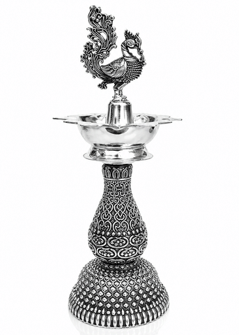 Traditional Brass Deepak Stand Pair