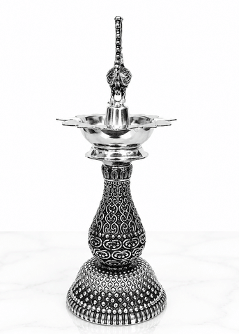 Traditional Brass Deepak Stand Pair
