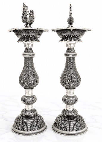 Handcrafted Brass Peacock Deepak Stand