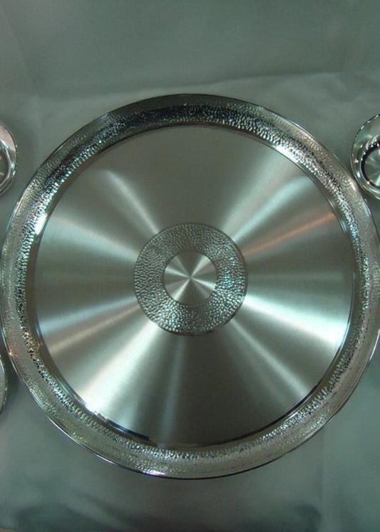 Traditional Silver Thali Serving Collection