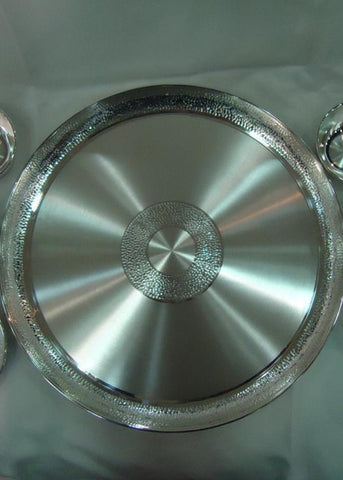 Traditional Silver Thali Serving Collection