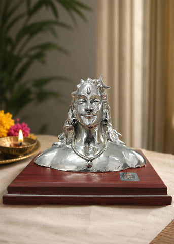 Lord Shiva Silver Bust Idol