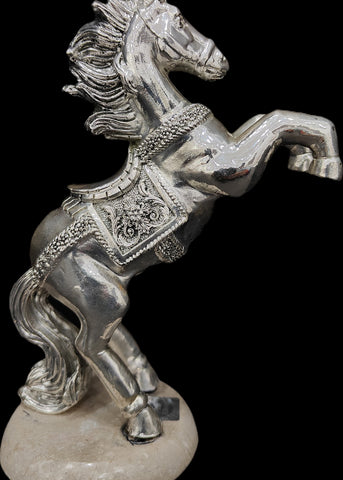 Royal Silver Horse Showpiece