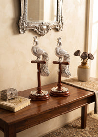 999 Pure Silver Peacock Sculpture