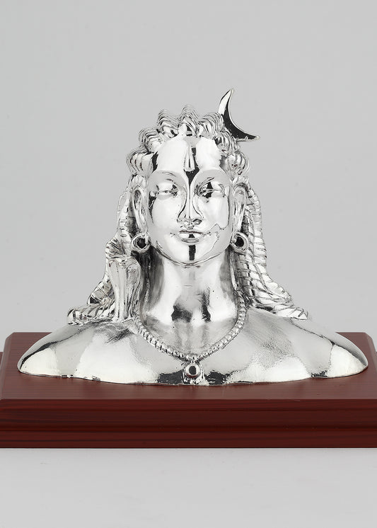 Lord Shiva Silver Bust Idol