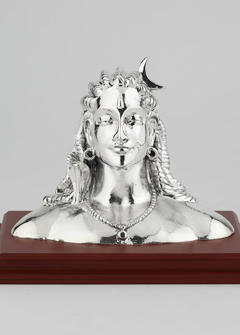 Lord Shiva Silver Bust Idol