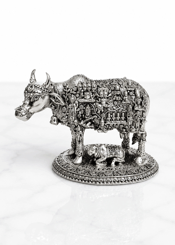 Premium Brass Kamdhenu Cow Showpiece