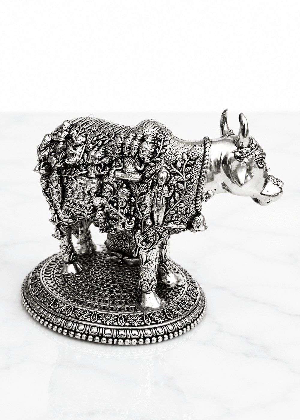 Premium Brass Kamdhenu Cow Showpiece