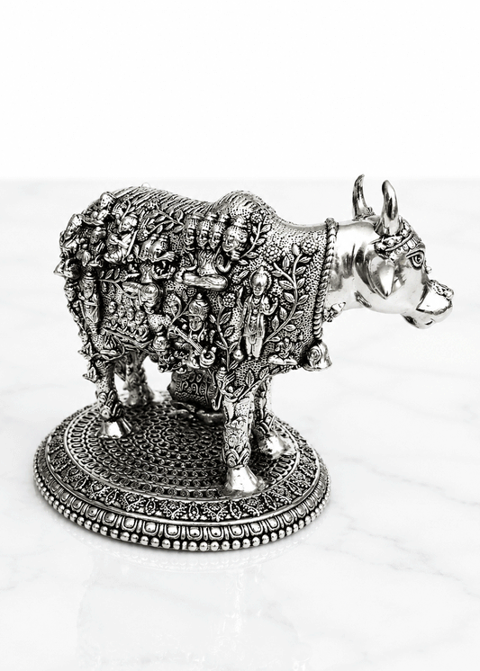 Premium Brass Kamdhenu Cow Showpiece