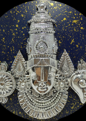 Silver Balaji Decorative Devotional Plaque