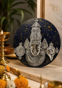 Silver Balaji Decorative Devotional Plaque
