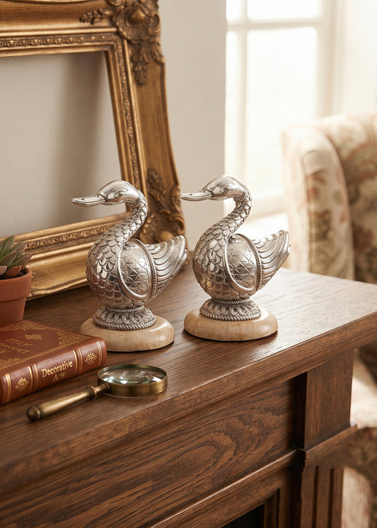 Silver Duck Couple Set