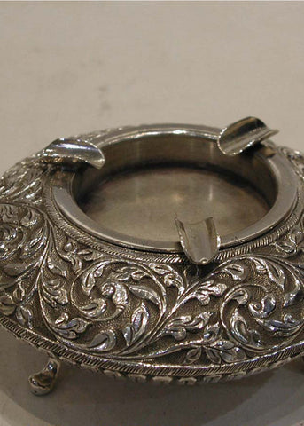 Premium Silver Designer Eashtray with Stand