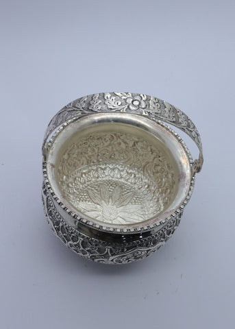 Artisan Silver Embossed Centrepiece Bowl