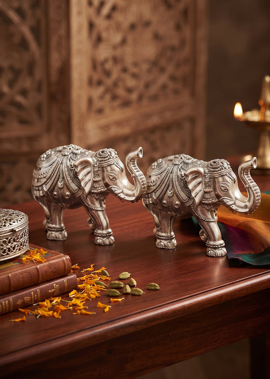Silver Mini Elephants