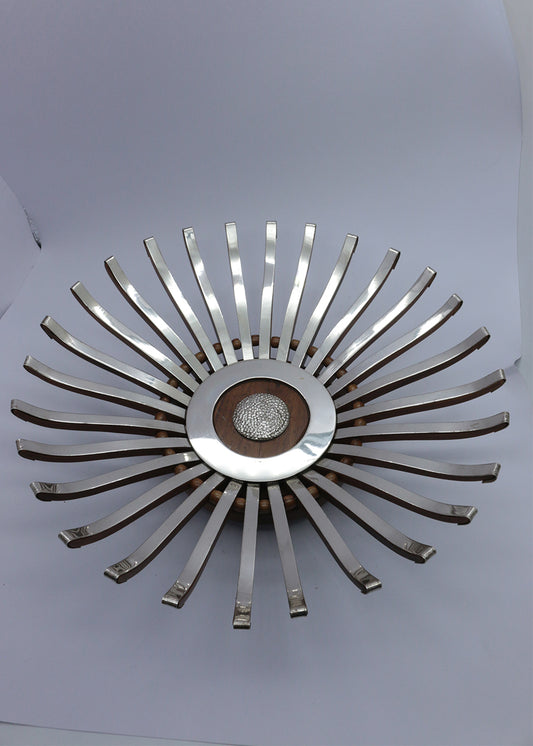Artisan Silver Statement Fruit Bowl
