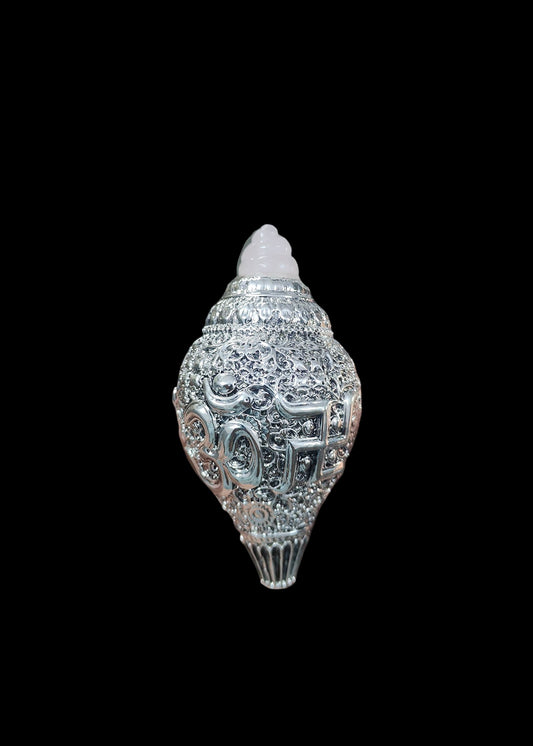 Ornate Silver Shankh Decorative