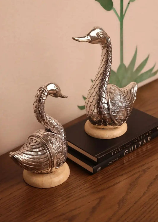 Pure Silver Swan Statue