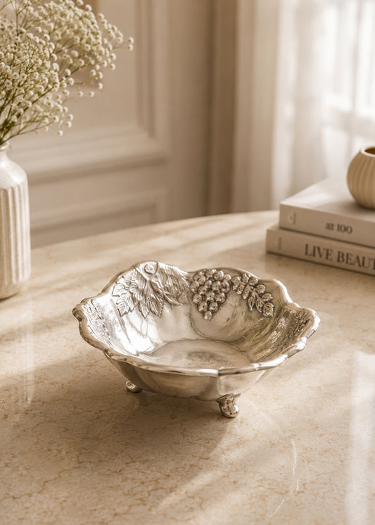 Silver Fruit Bowl Set for Dining Table – Decorative & Durable