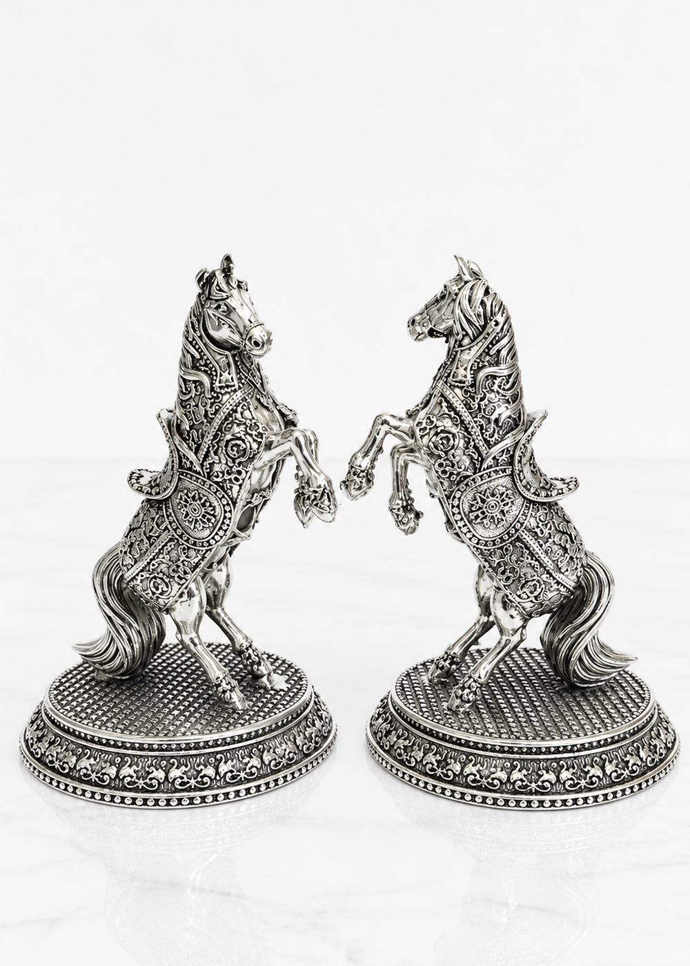 Premium Brass Horse Pair Showpiece