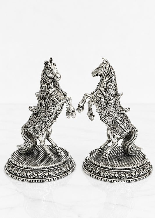 Premium Brass Horse Pair Showpiece