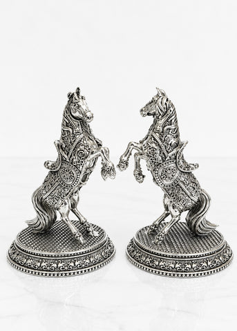 Premium Brass Horse Pair Showpiece