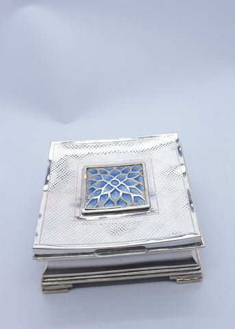 Contemporary Silver Designer Dry Fruit  Box