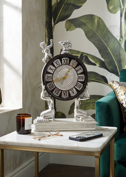 Eternal Balance Silver clock