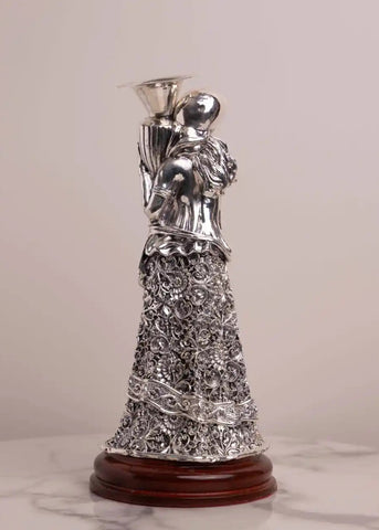Divine Feminism Silver Candle Stand