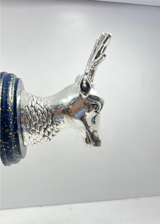 Luxe Silver Stag Wall Decor