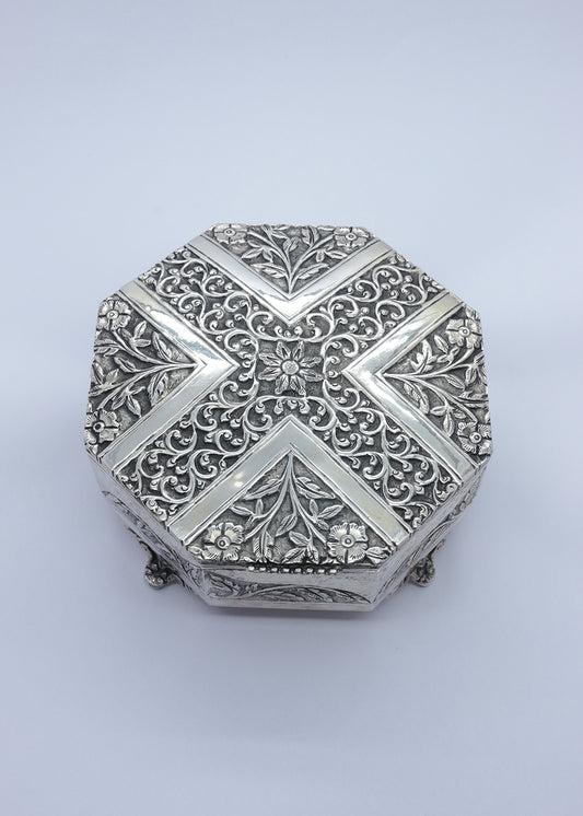 Silver Heritage Dry Fruit Box for Festive Serving