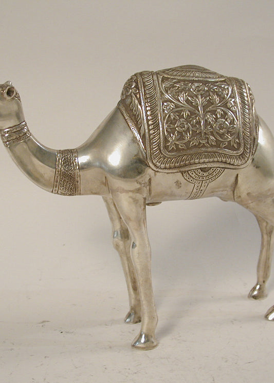 Classic Silver Camel Heritage Sculpture