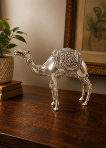 Classic Silver Camel Heritage Sculpture