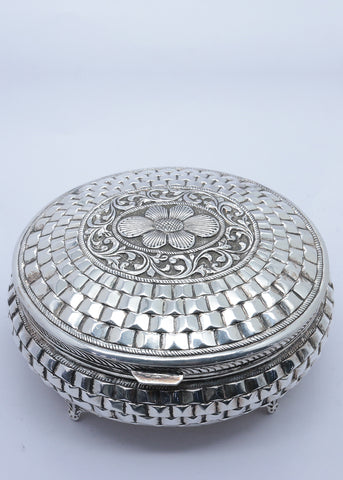 Royal Silver Round Serving Casket