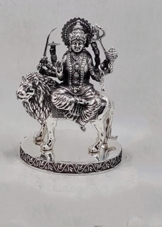 Royal Silver Maa Durga Murti for Pooja