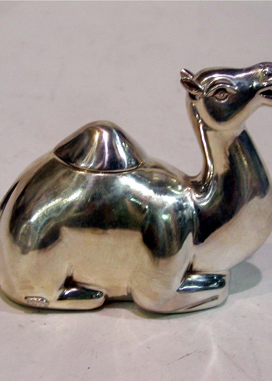 Classic Silver Camel Accent Box