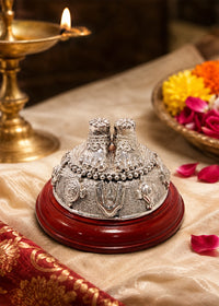 999 Silver Charan Paduka Showpiece
