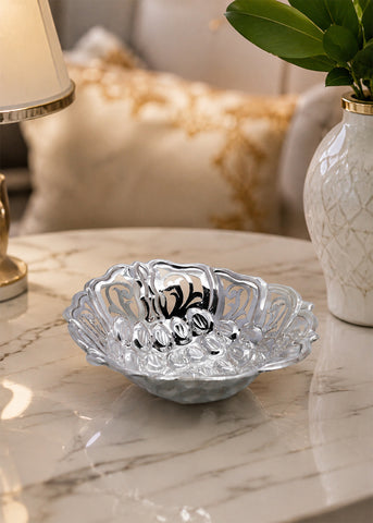 Classic Silver Cutwork Table Centrepiece Bowl