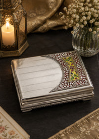 Royal Silver Artisan Dry Fruit Box