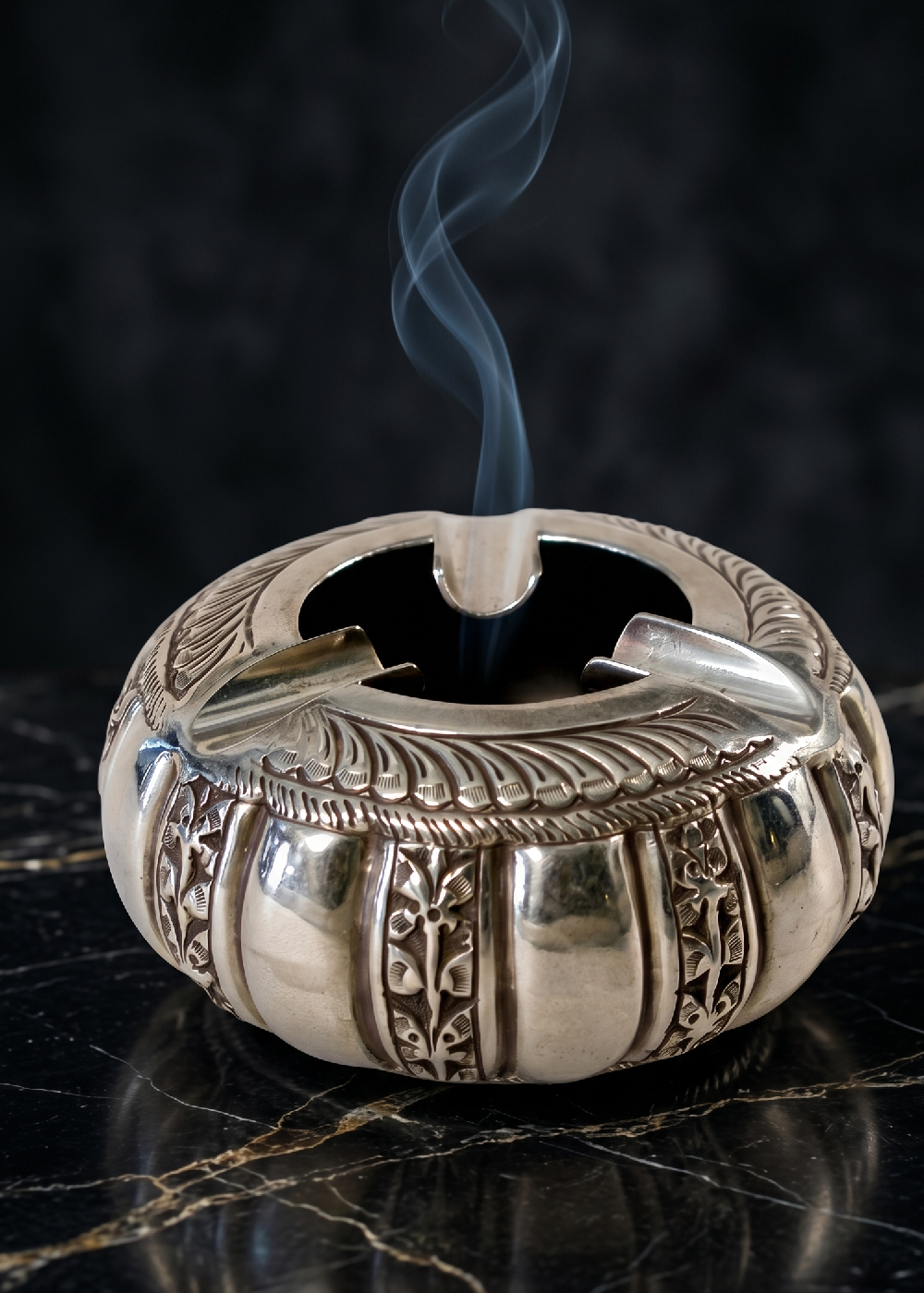Classic Silver Designer Ashtray
